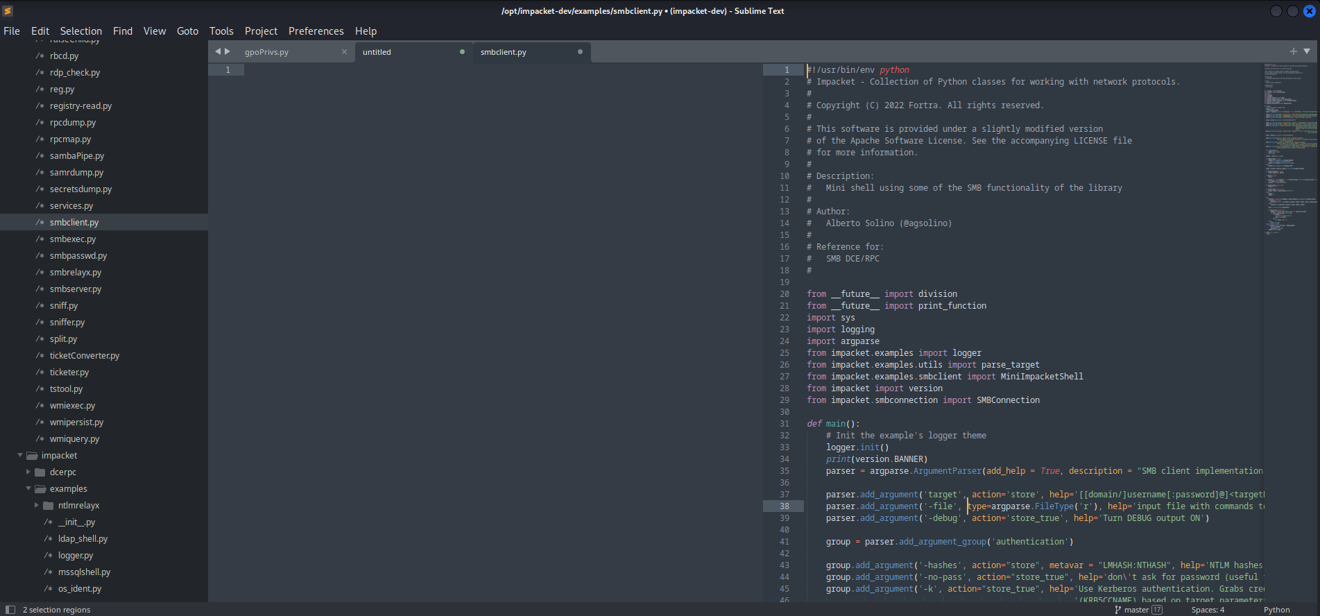 Smb1 Python Code Programming with Impacket - Working with SMB